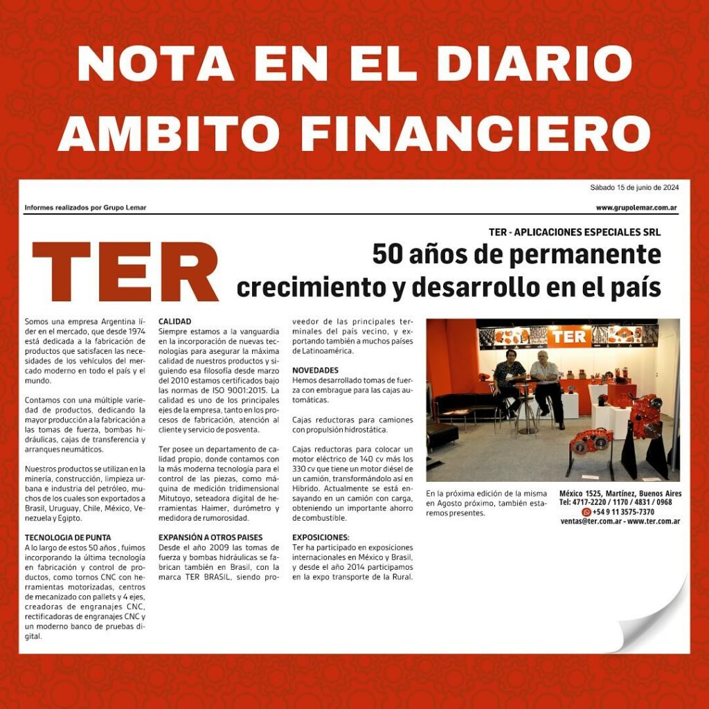 Nota en Ámbito Financiero